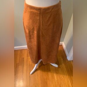 Bagatelle brown suede Midi Skirt, size XS
